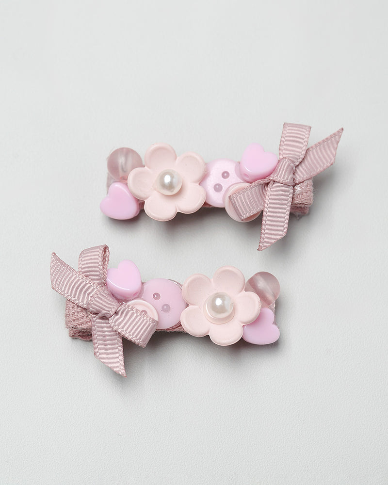 Floret Hairpin in Blush
