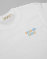 Mom Radiate T-Shirt - Good Vibes in White