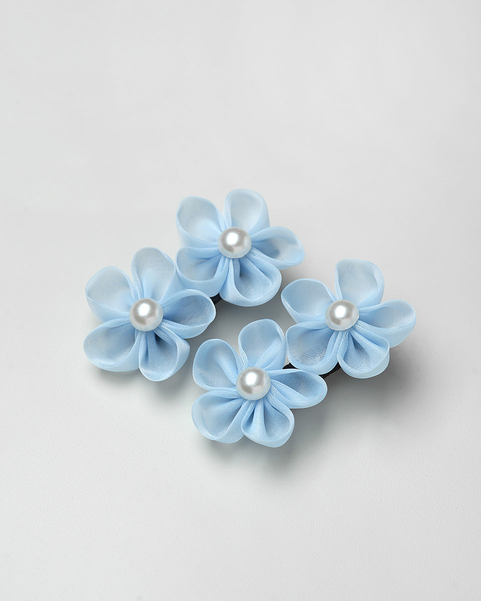 Peony Hairpin in Blue