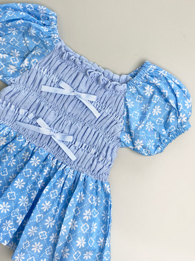 Sekar Batik Smock Set in Blue