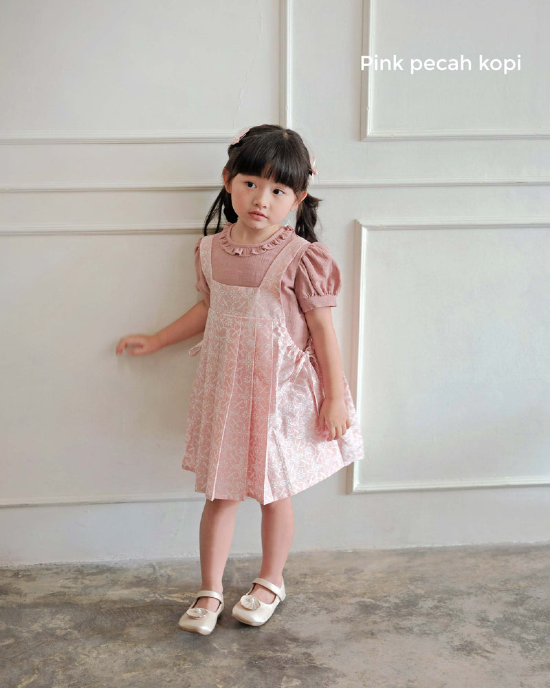 Citra Batik Set Dress in Pink