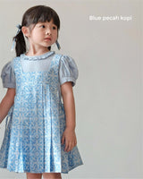 Citra Batik Set Dress in Blue