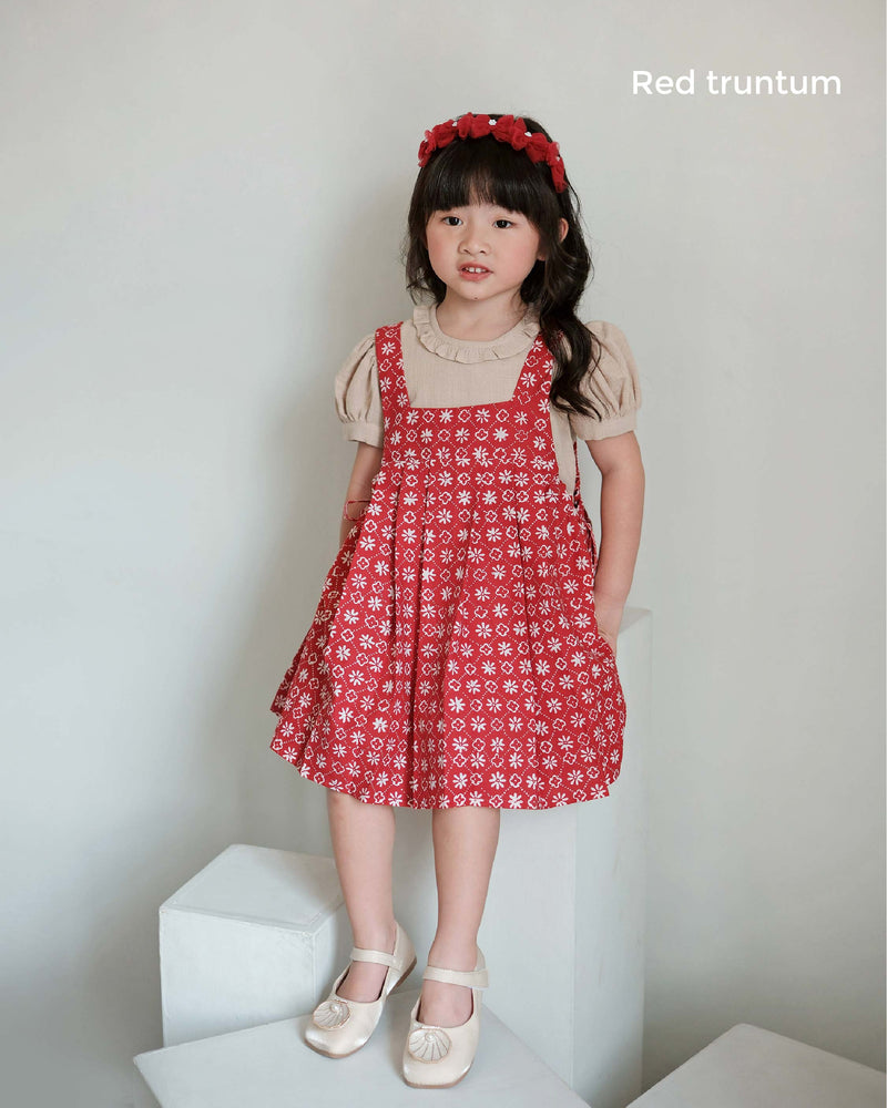 Citra Batik Set Dress in Red