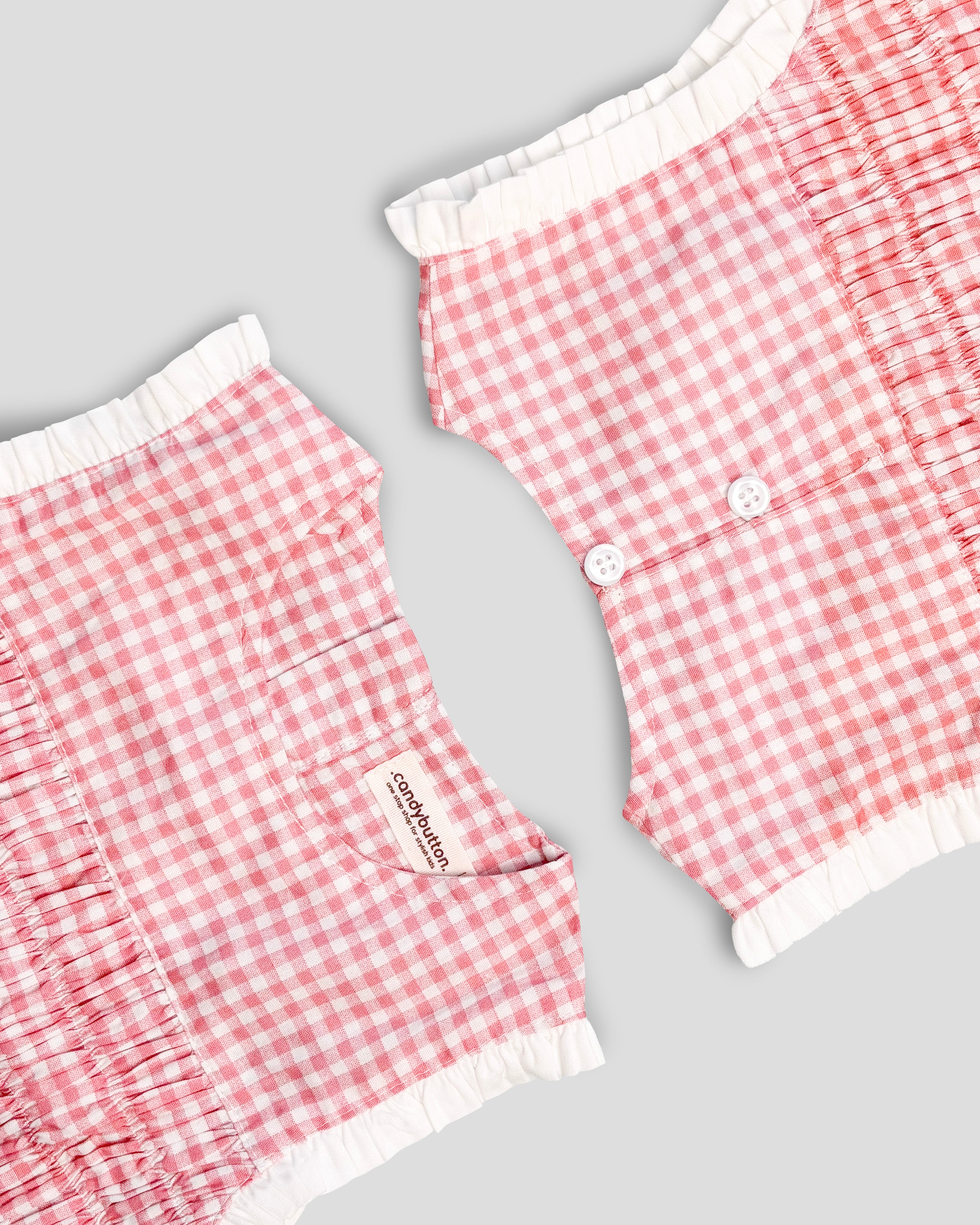 Carla Smock Blouse in Pink