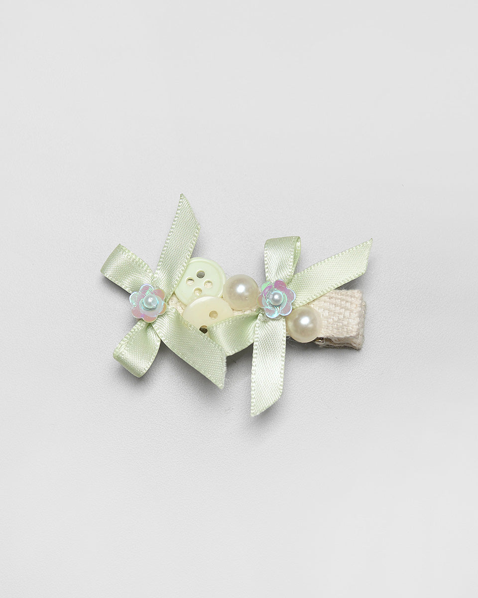 Candybella Ruffle Blouse in Matcha