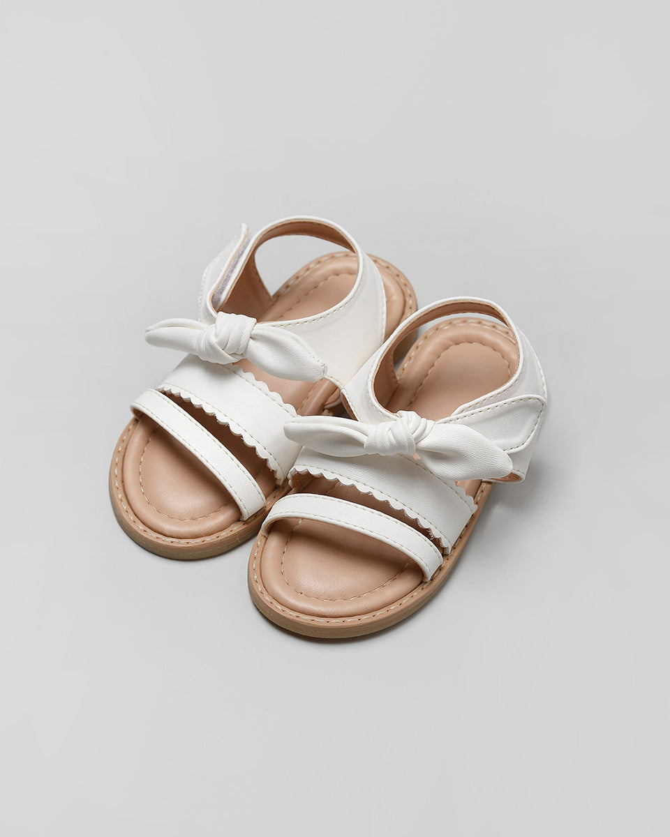 Bonbon Bella Bow Sandal in White