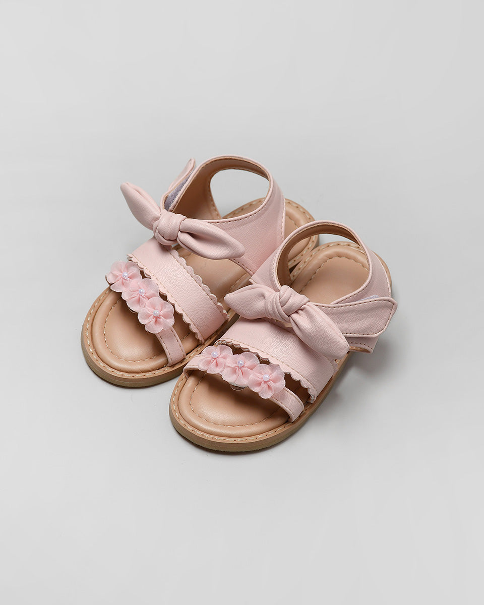 Bonbon Bella Bow Sandal in Pink