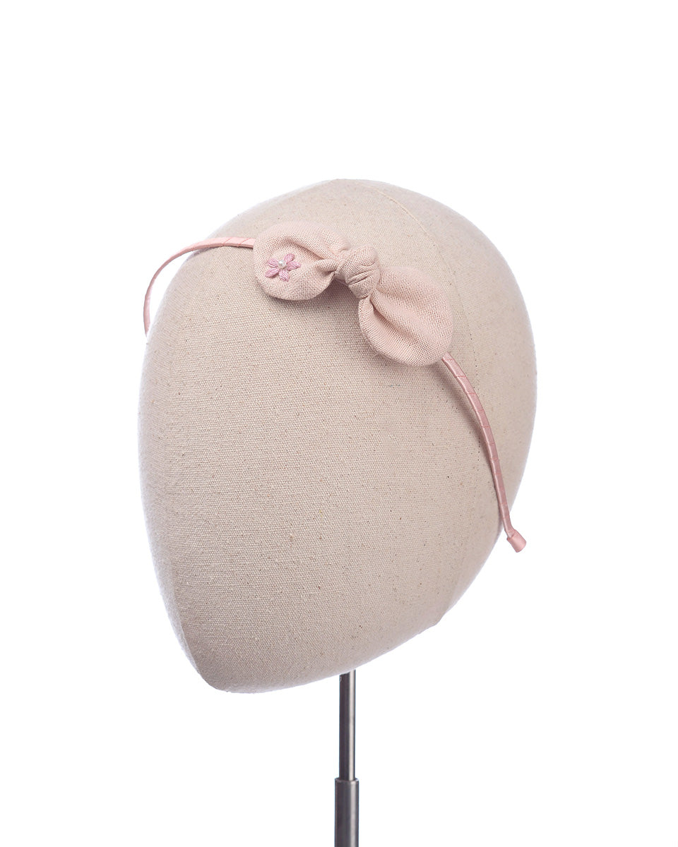 Mallow Mia Knot Headband in Pink Rose