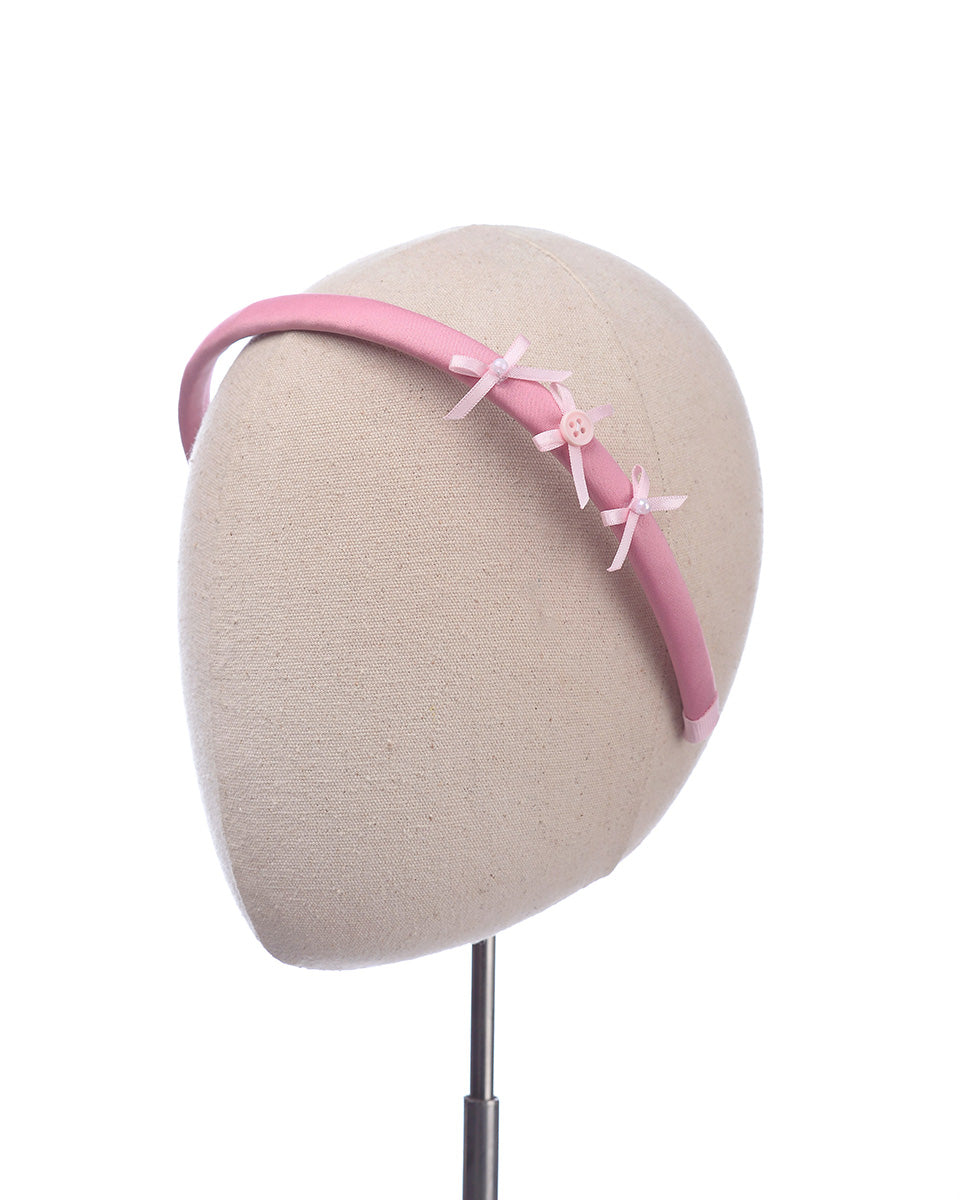 Vanilla Velvet Headband in Rose