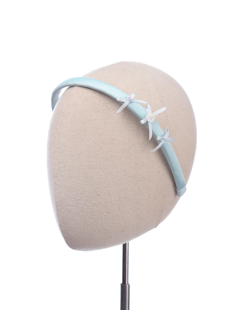 Vanilla Velvet Headband in Blue