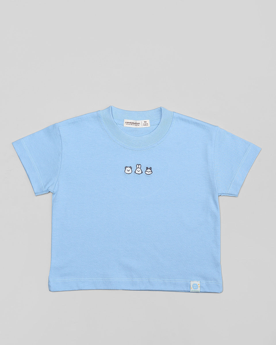 Three Buddies T-Shirt in Blue