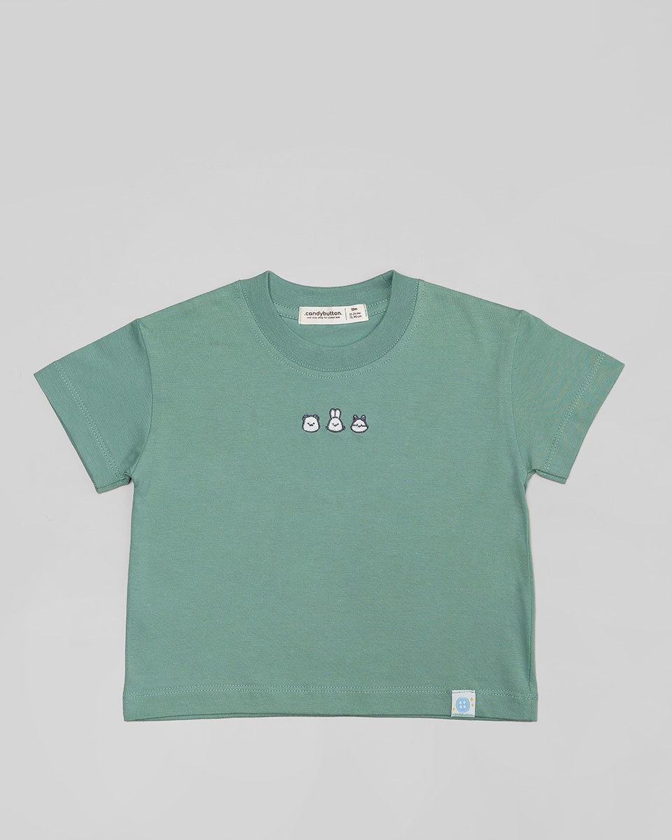 Three Buddies T-Shirt in Deep Teal