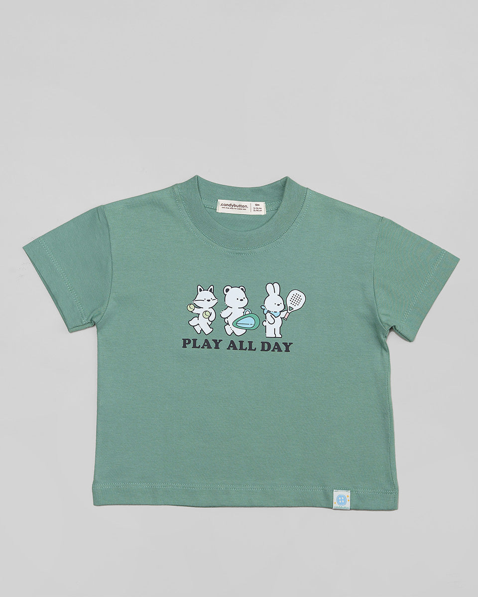 Play All Day T-Shirt in Deep Teal