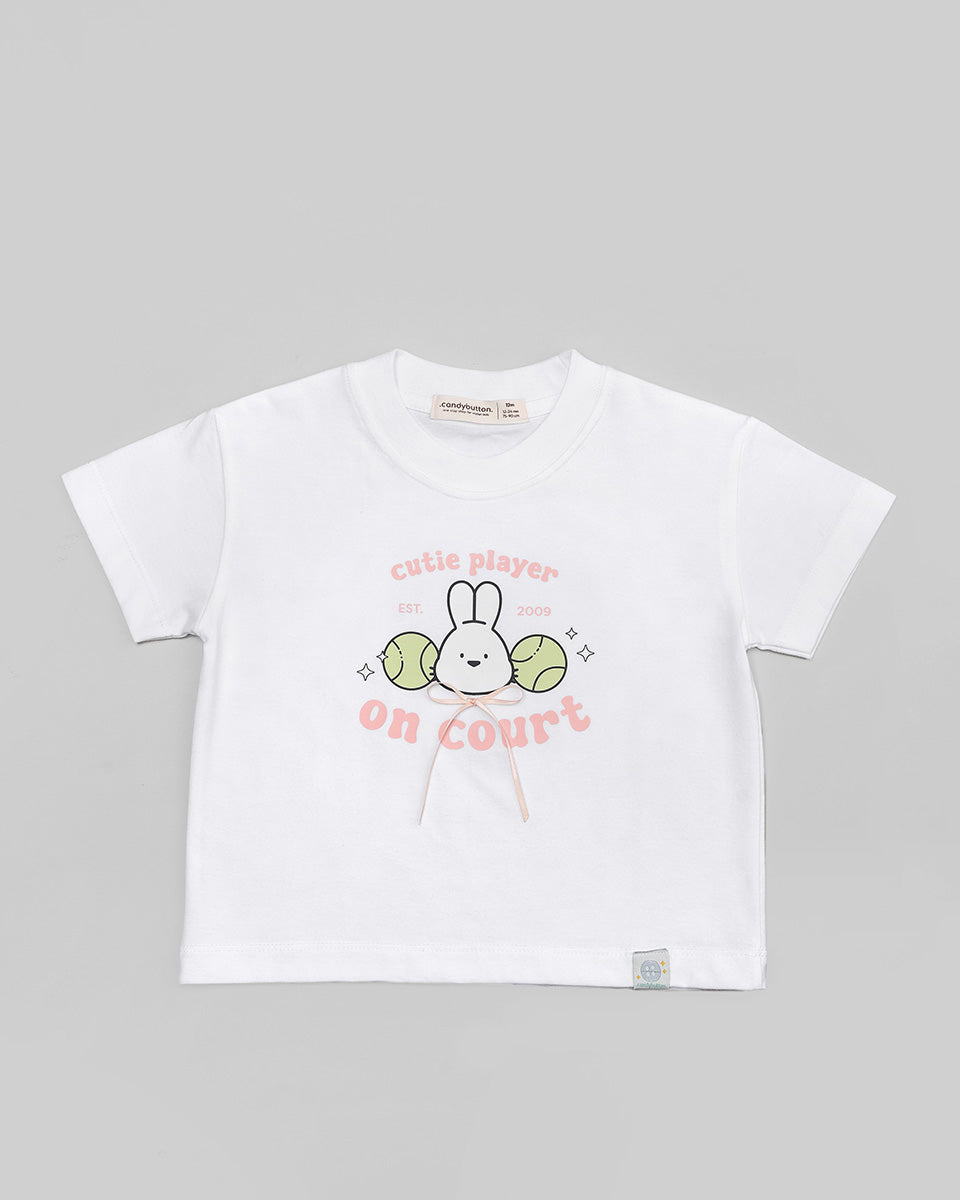 Cutie Player T-Shirt in White