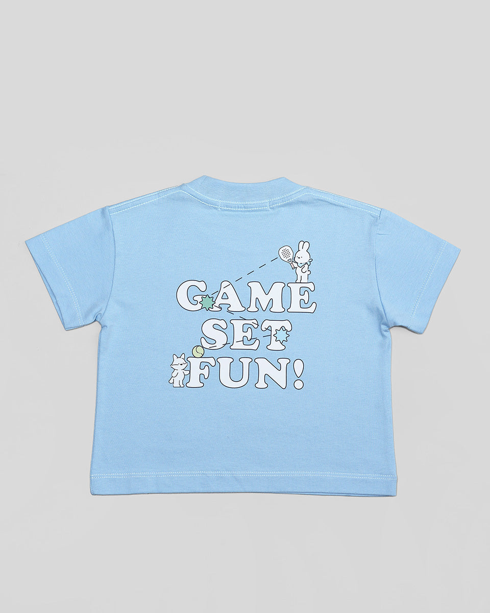 Game Set Fun! T-Shirt in Blue