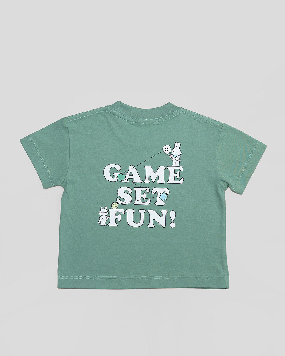 Game Set Fun! T-Shirt in Deep Teal