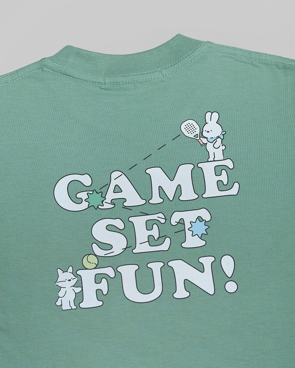 Game Set Fun! T-Shirt in Deep Teal