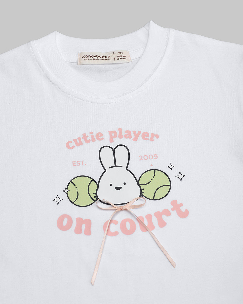 Cutie Player T-Shirt in White