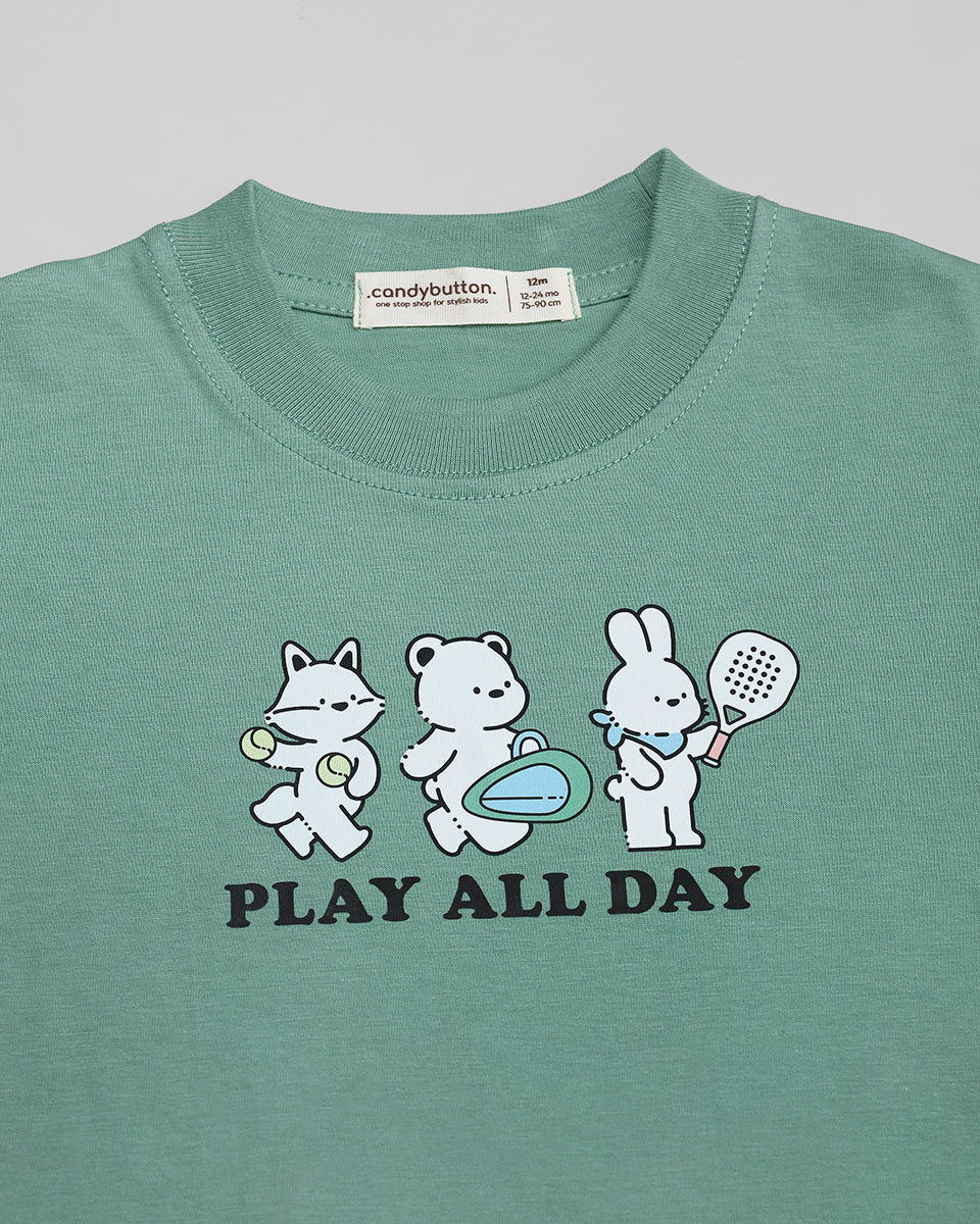 Play All Day T-Shirt in Deep Teal