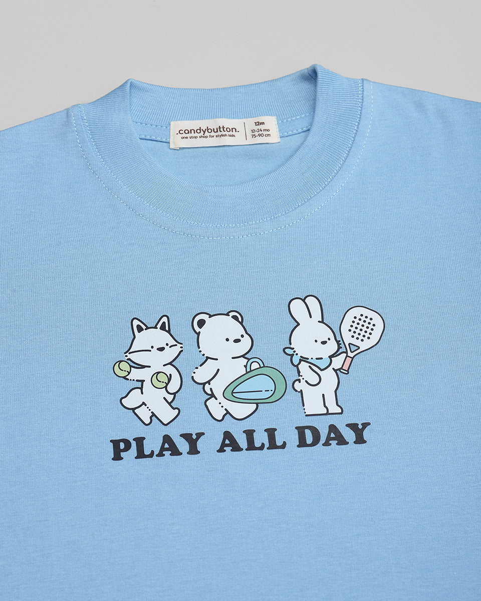Play All Day T-Shirt in Blue