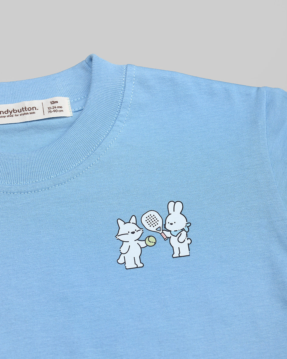 Game Set Fun! T-Shirt in Blue