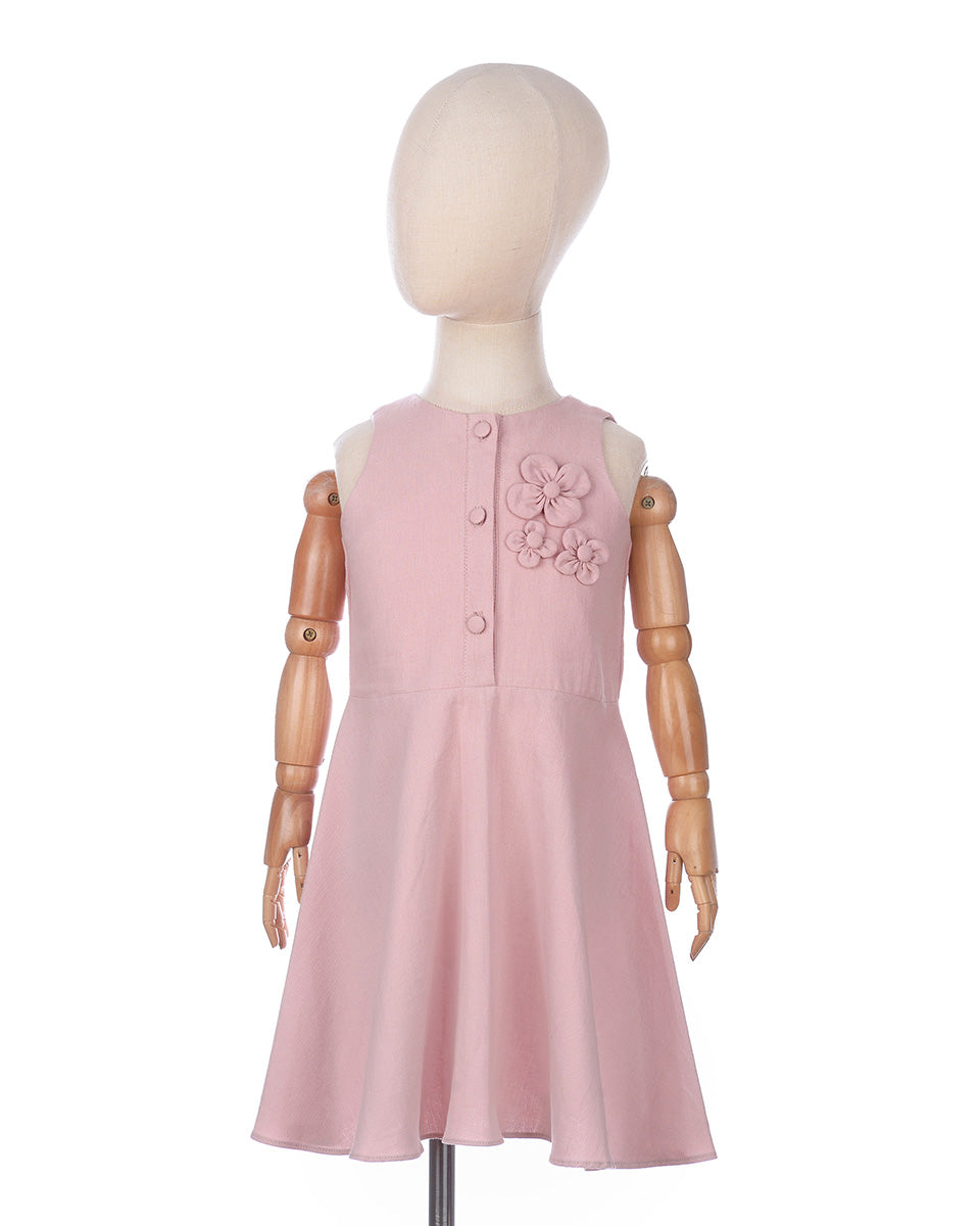 Angelica Flare Dress in Pink