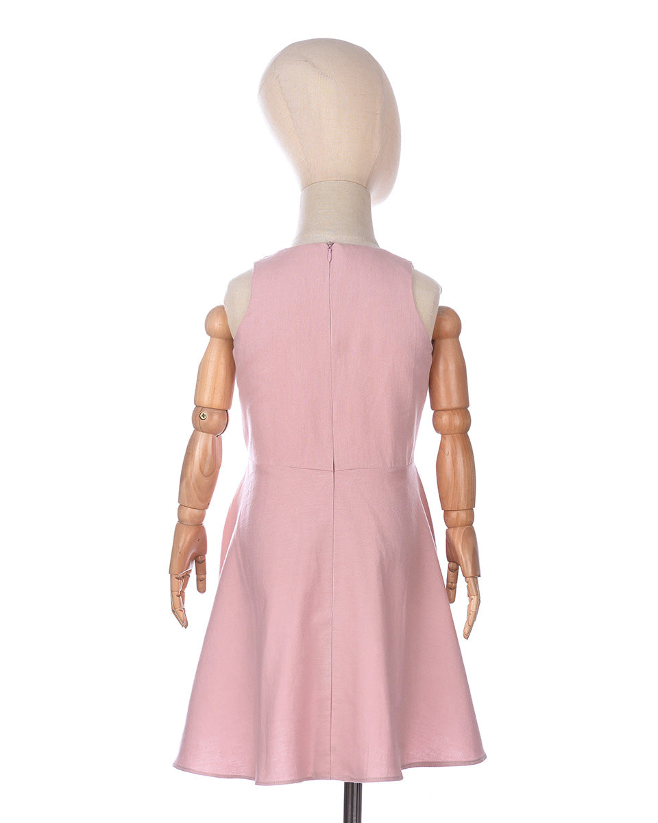 Angelica Flare Dress in Pink