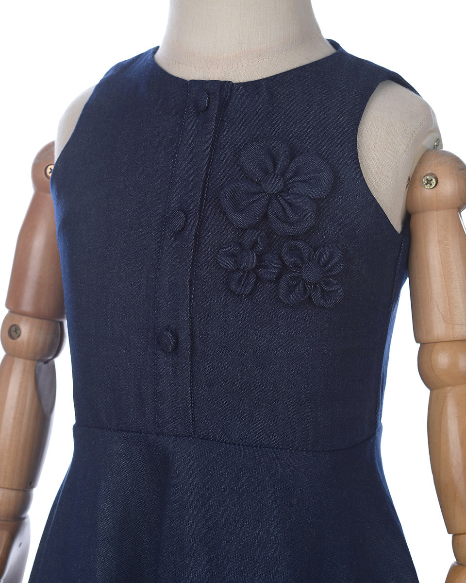 Angelica Flare Dress in Denim