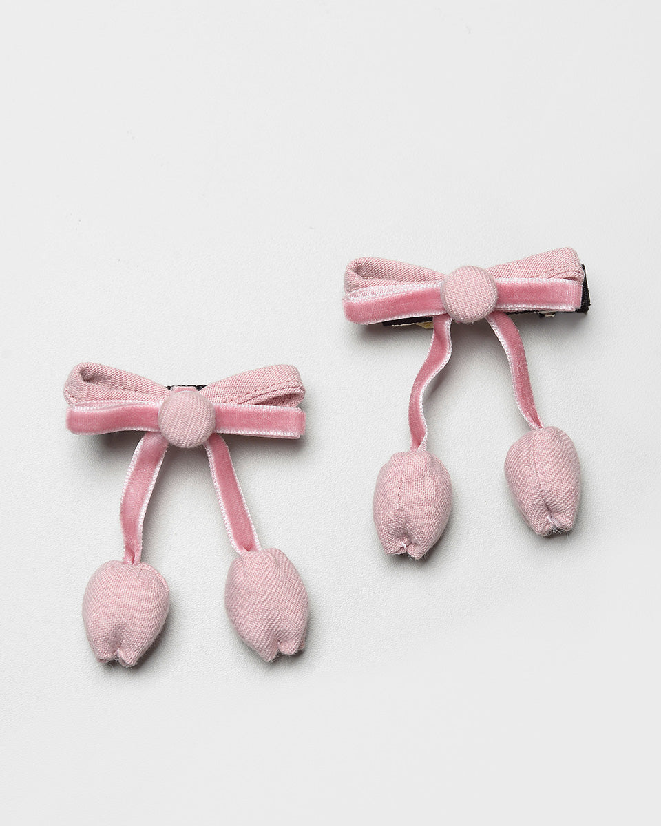 Velvet Candy Love Hairpin in Pink
