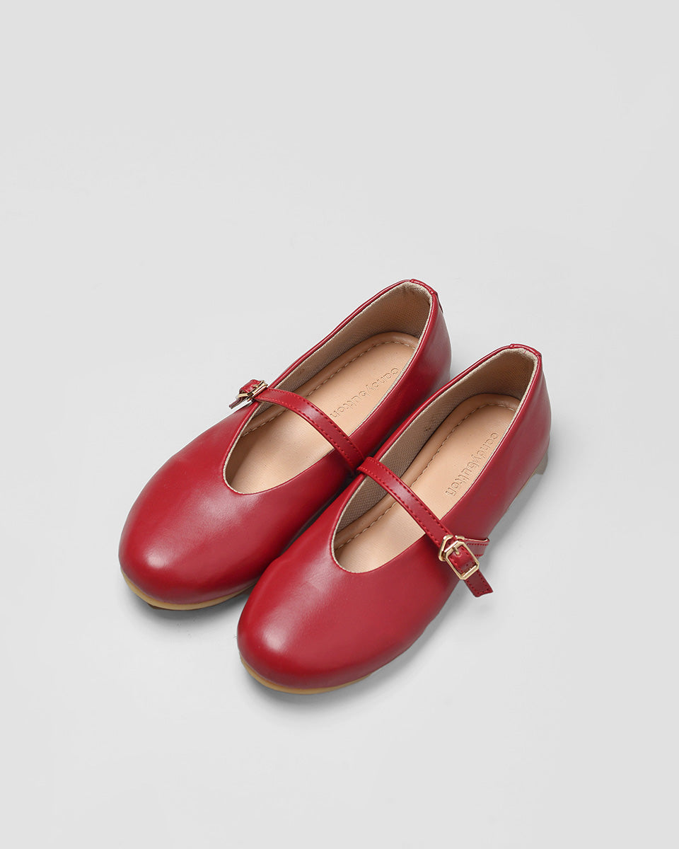 Lady Hope Ballerina Shoes in Red