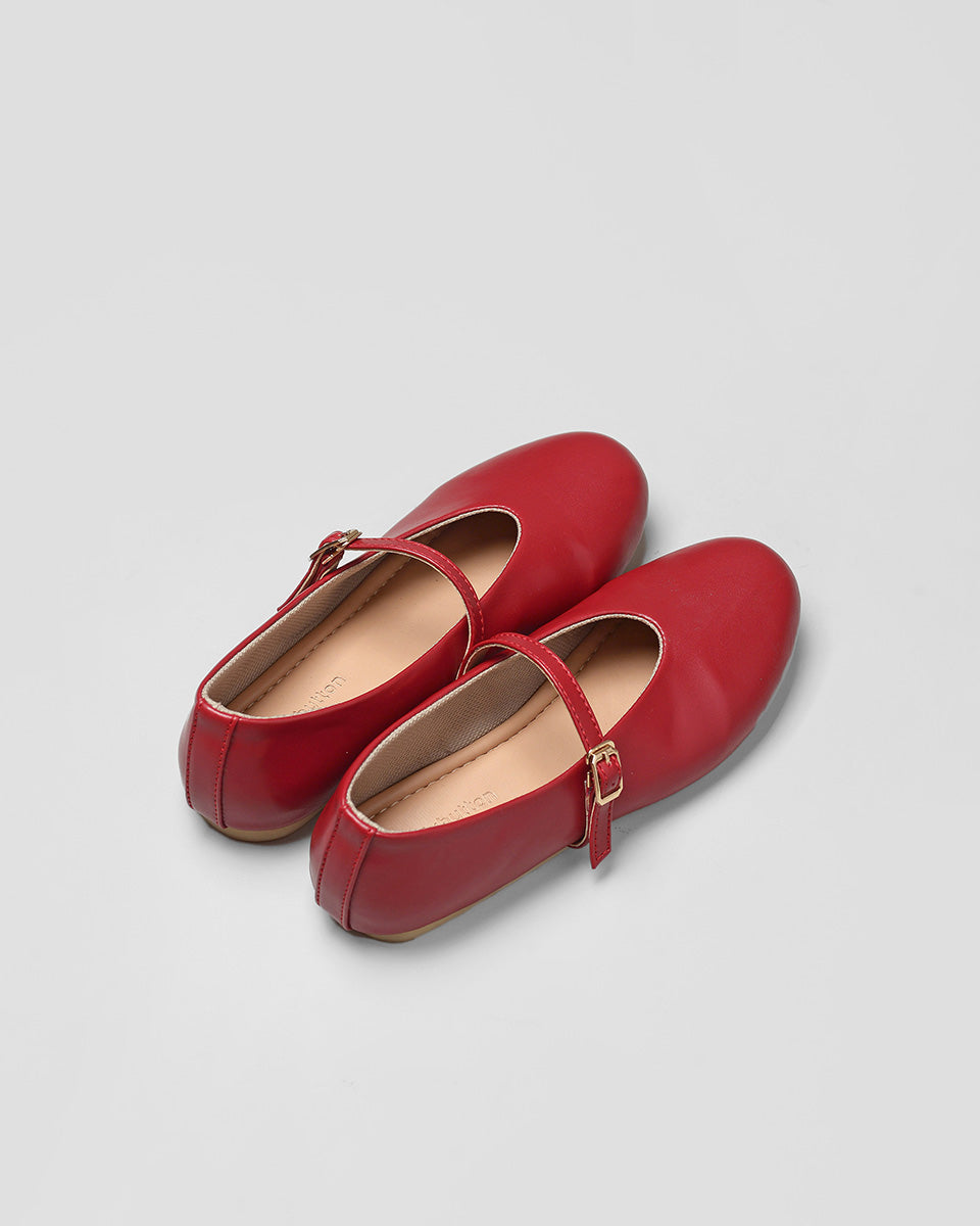 Lady Hope Ballerina Shoes in Red