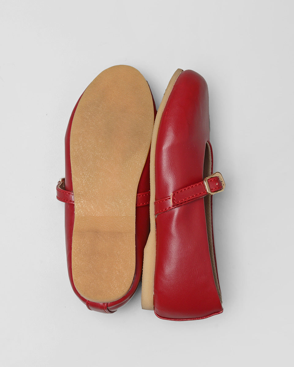 Hope Ballerina Shoes in Red