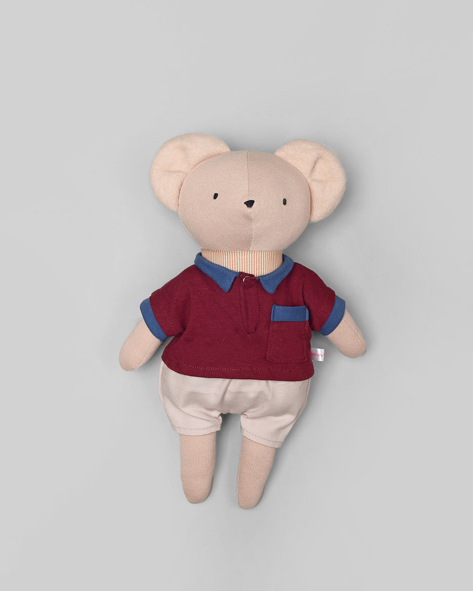 Mocha Mouse Doll in Lucien Clothes