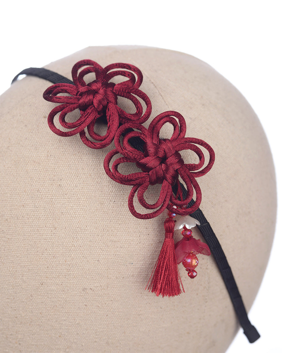 Ling Ling Knot in Maroon