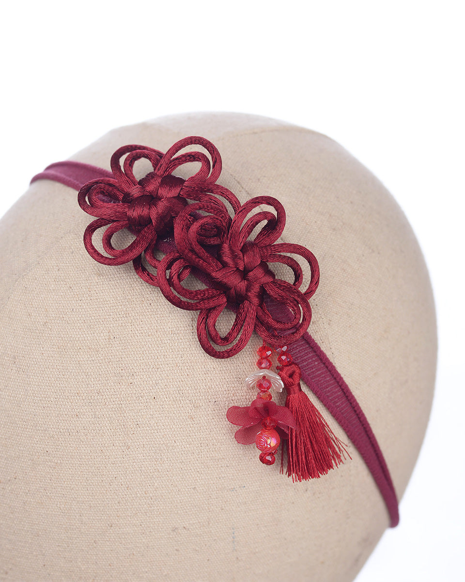 Ling Ling Knot in Maroon