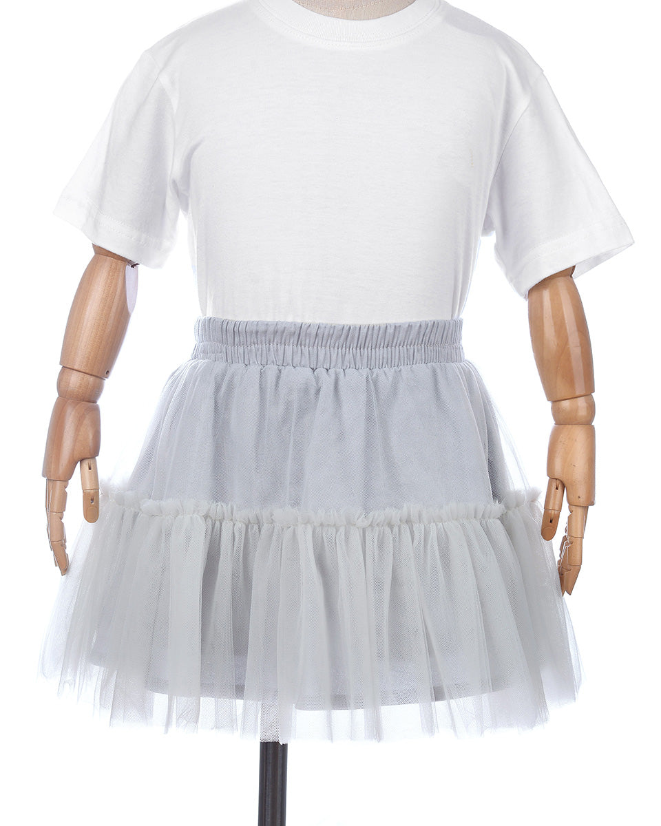 Riu Tutu Skirt in Ash Grey