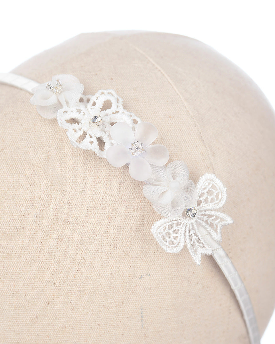 Isadora Headband in White