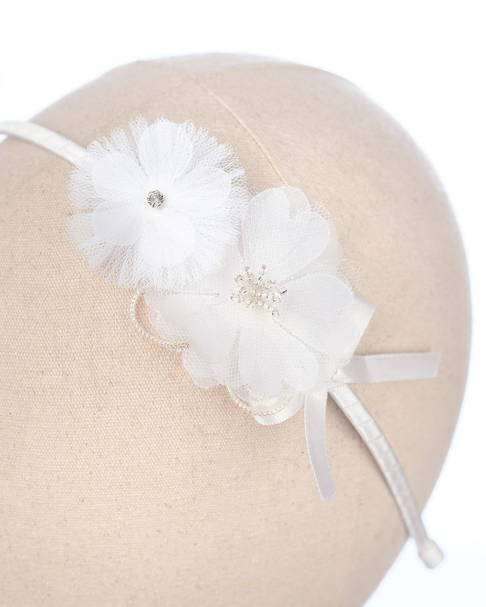 Leandra Headband in White