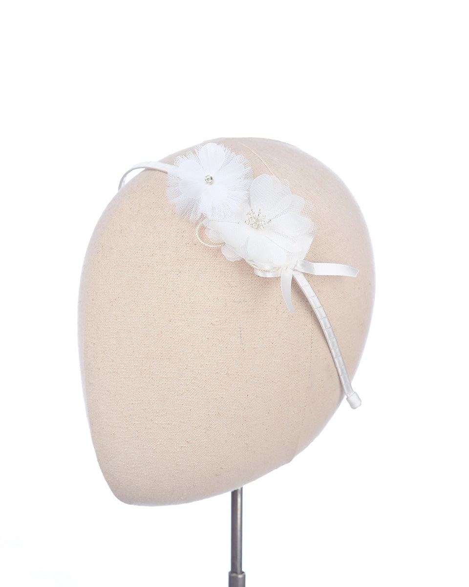 Leandra Headband in White
