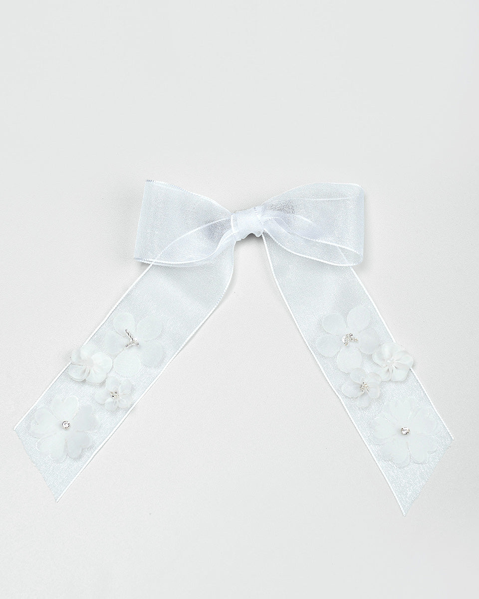 Carmen Bow Hairpin in White
