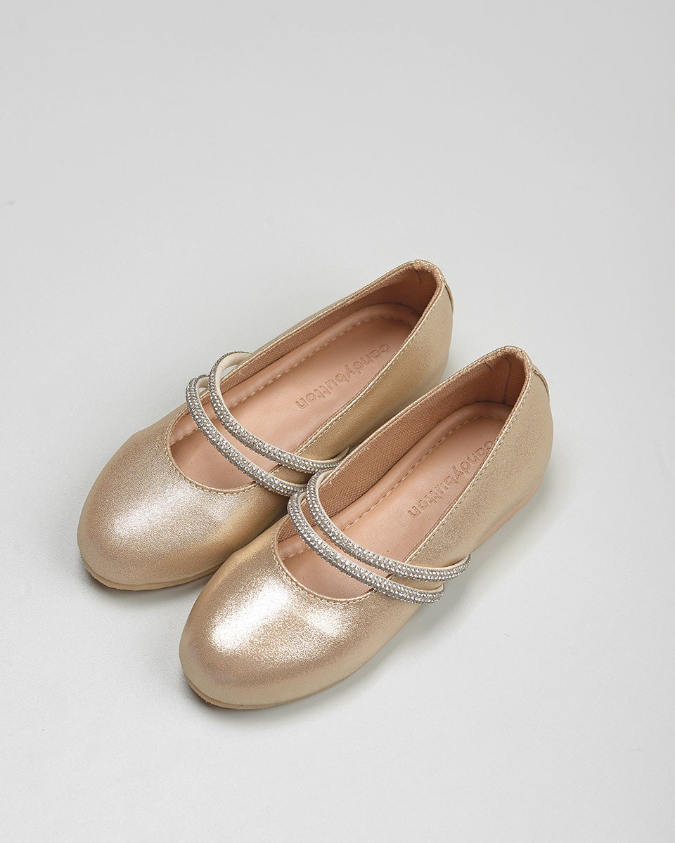 Zaira Gliterry Shoes in Gold