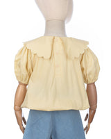 Manuela Scallop Blouse in Yellow