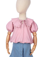 Manuela Scallop Blouse in Pink