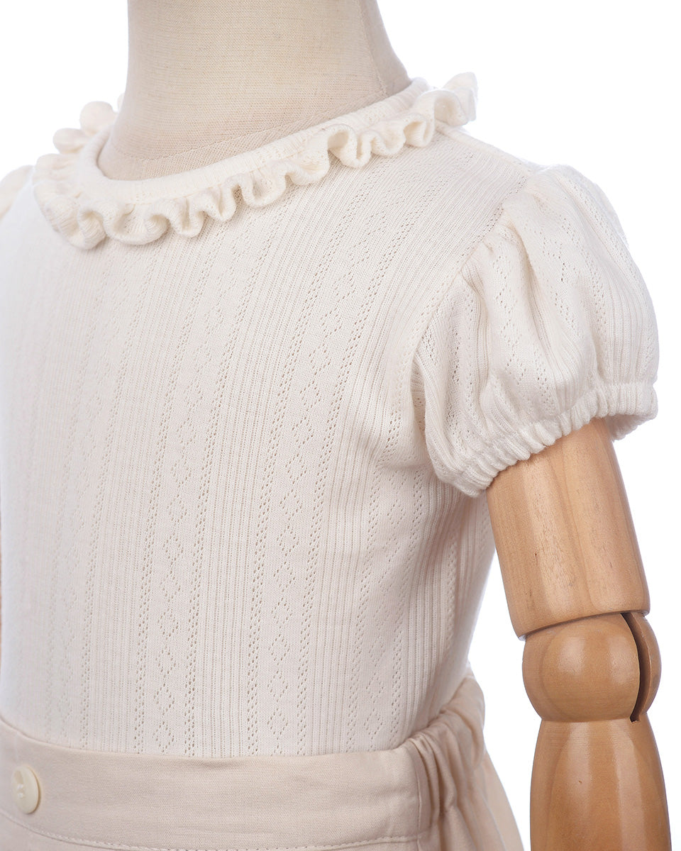 Rosemund Rib Top in Broken White