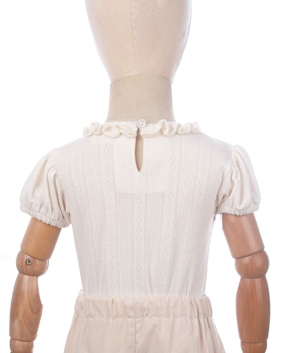 Rosemund Rib Top in Broken White