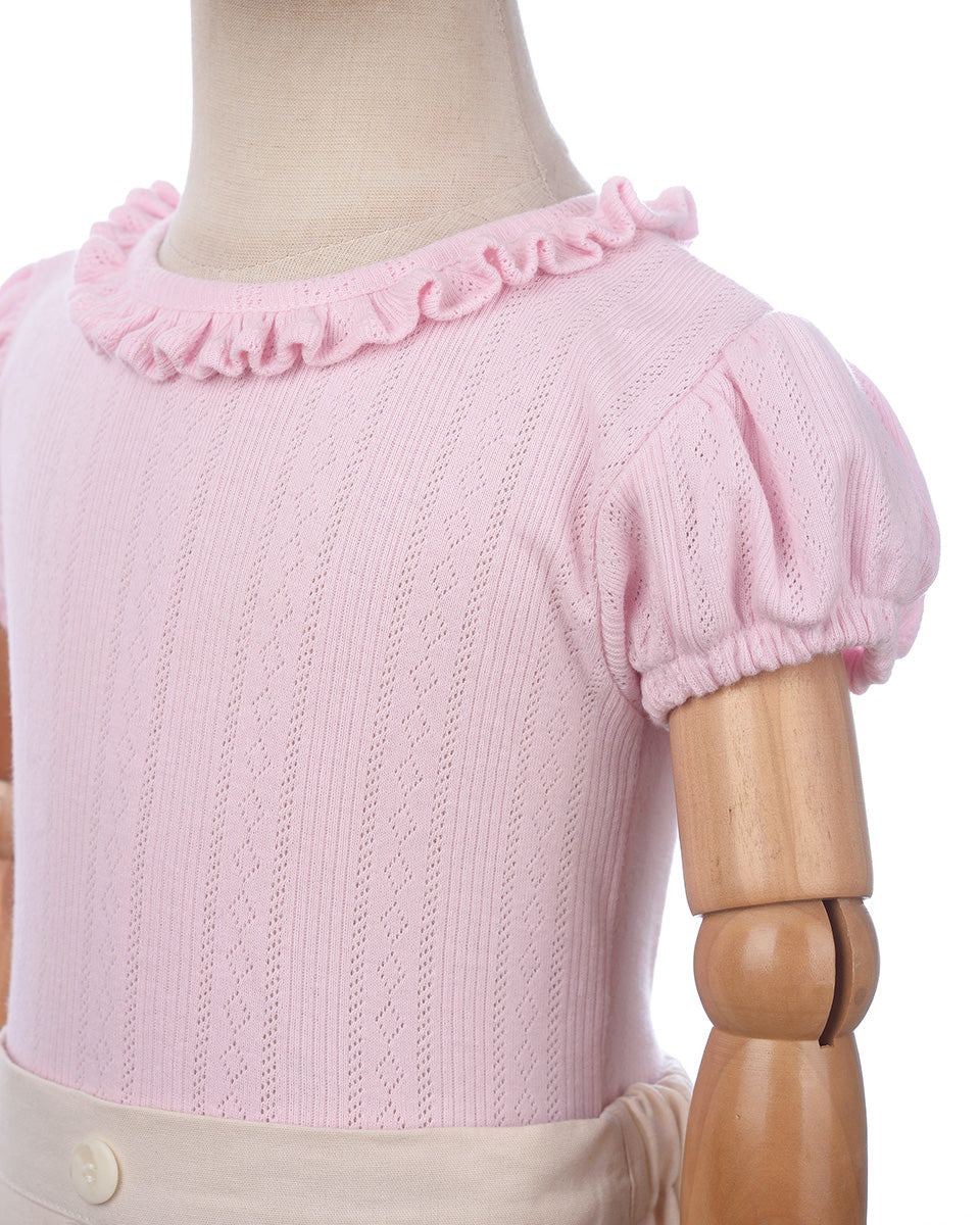 Rosemund Rib Top in Soft Pink