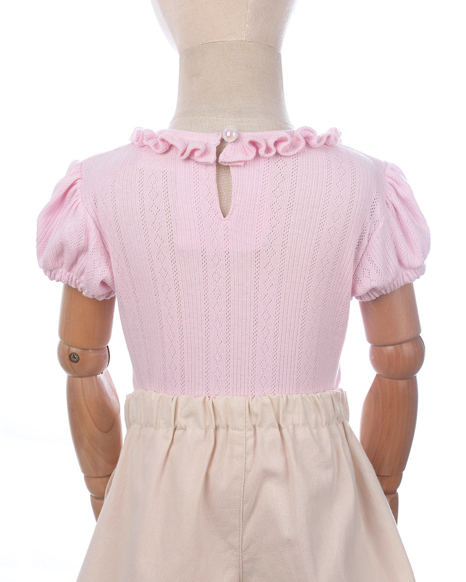 Rosemund Rib Top in Soft Pink