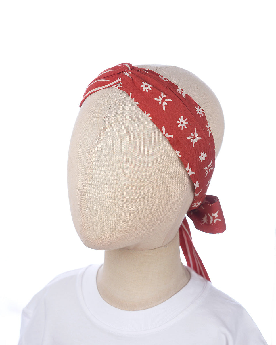 Sukacita Tie Headband in Red