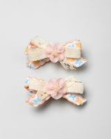 Fifi Bow Hairpin in Orange