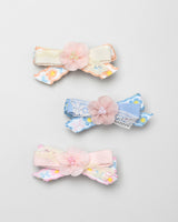 Fifi Bow Hairpin in Pink